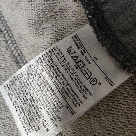 GAP GRAY 100% COTTON MOTO ZIP JACKET SIZE M - Picture 7 of 7